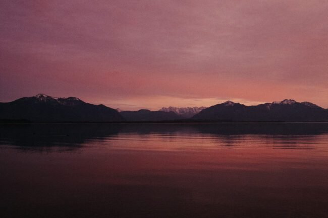 Abendrot Chiemsee